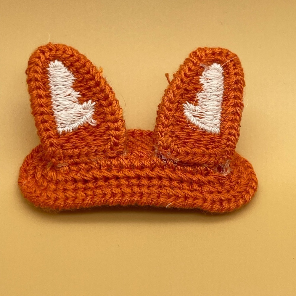 Woodland Fox 🦊 Crochet Barrette, NWOT (For Bundles Only)